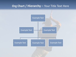 A Man On The Beach Holding A Fishing Rod PowerPoint Template