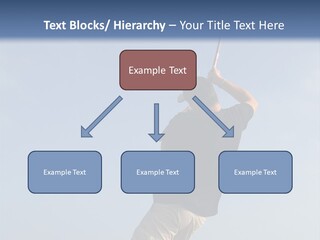 A Man On The Beach Holding A Fishing Rod PowerPoint Template