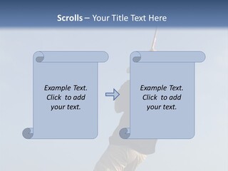 A Man On The Beach Holding A Fishing Rod PowerPoint Template