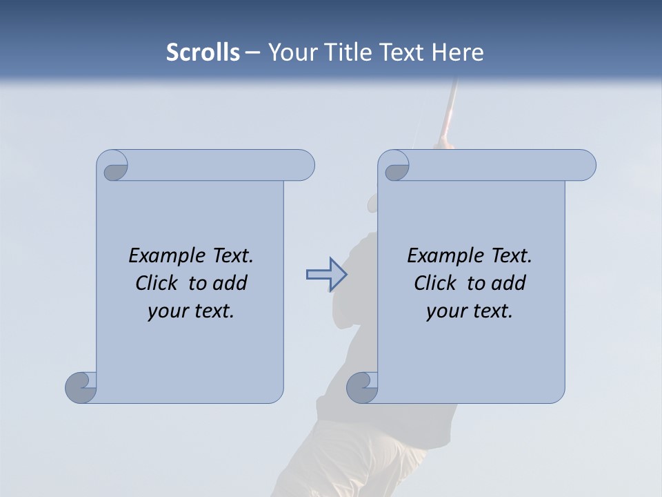 A Man On The Beach Holding A Fishing Rod PowerPoint Template