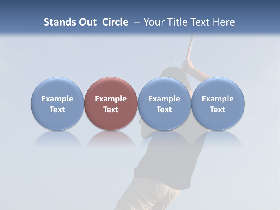 A Man On The Beach Holding A Fishing Rod PowerPoint Template