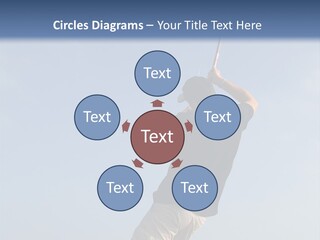 A Man On The Beach Holding A Fishing Rod PowerPoint Template