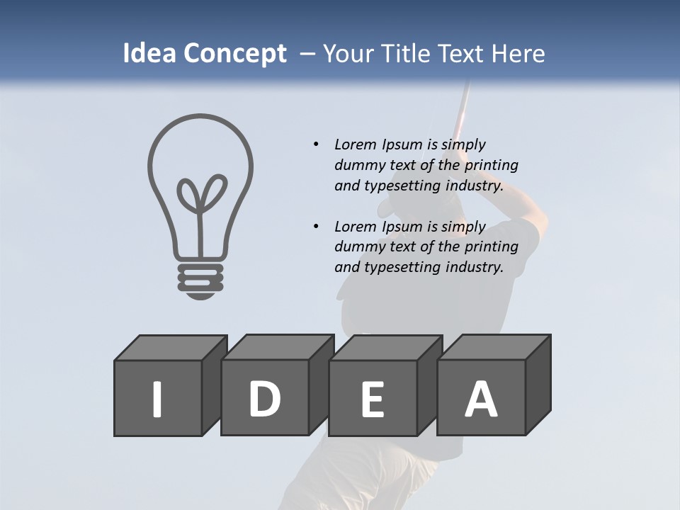 A Man On The Beach Holding A Fishing Rod PowerPoint Template