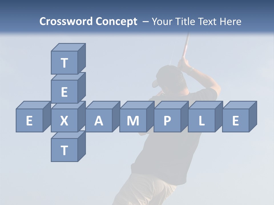 A Man On The Beach Holding A Fishing Rod PowerPoint Template