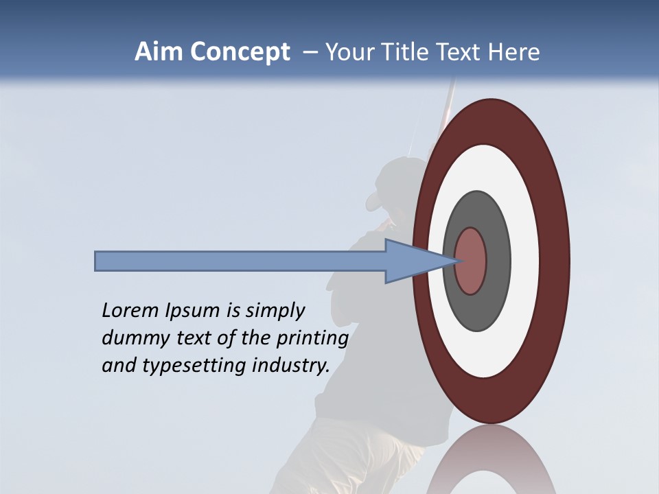 A Man On The Beach Holding A Fishing Rod PowerPoint Template