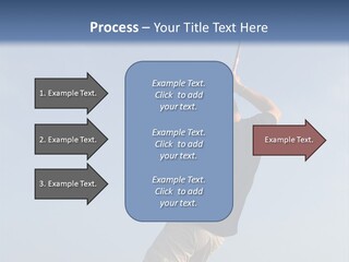 A Man On The Beach Holding A Fishing Rod PowerPoint Template