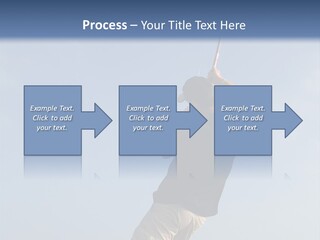 A Man On The Beach Holding A Fishing Rod PowerPoint Template