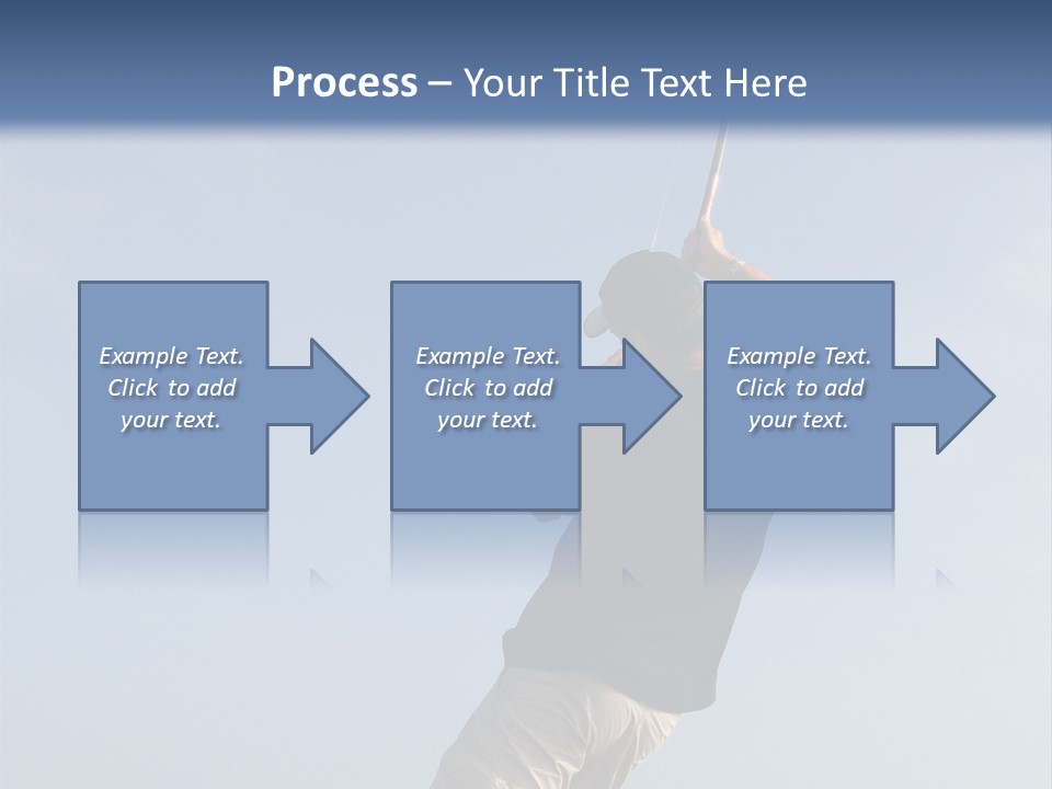 A Man On The Beach Holding A Fishing Rod PowerPoint Template