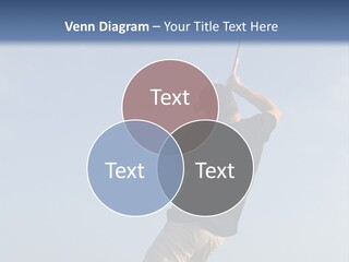 A Man On The Beach Holding A Fishing Rod PowerPoint Template