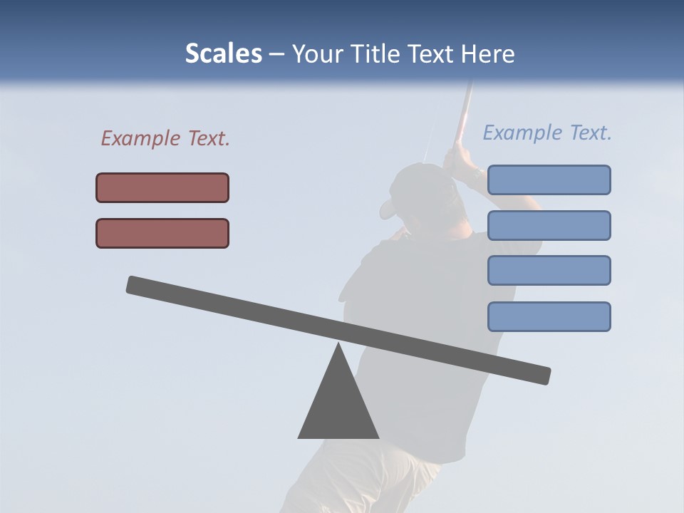 A Man On The Beach Holding A Fishing Rod PowerPoint Template