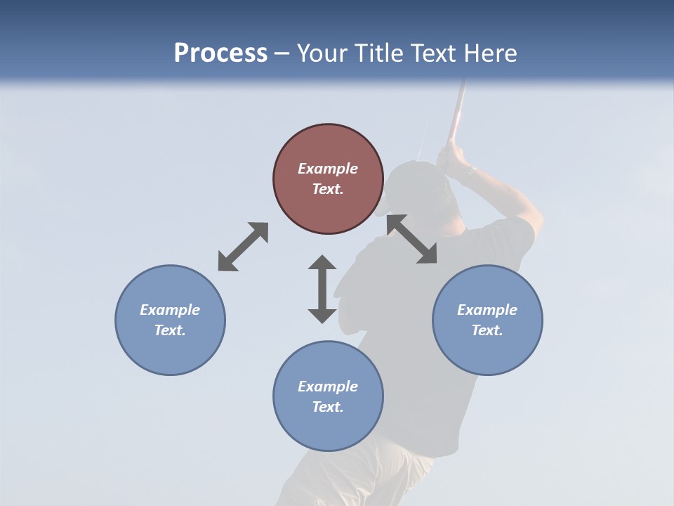 A Man On The Beach Holding A Fishing Rod PowerPoint Template