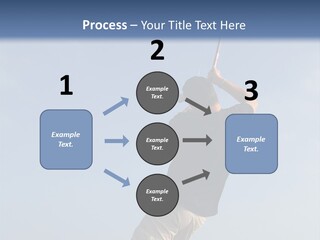 A Man On The Beach Holding A Fishing Rod PowerPoint Template