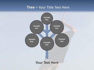 A Man On The Beach Holding A Fishing Rod PowerPoint Template