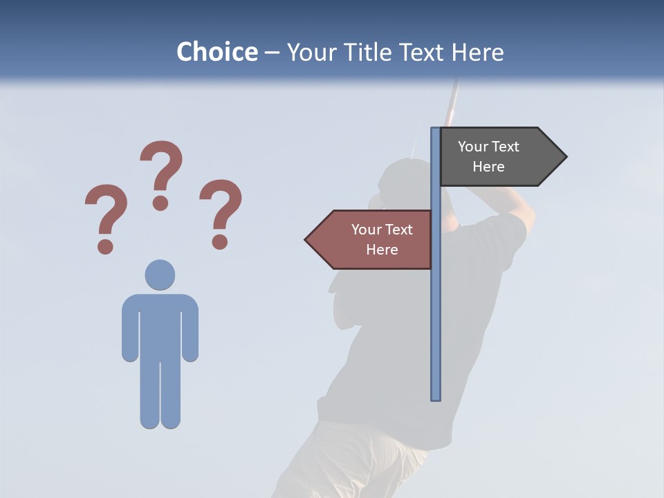 A Man On The Beach Holding A Fishing Rod PowerPoint Template