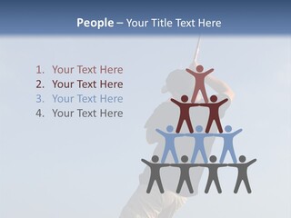 A Man On The Beach Holding A Fishing Rod PowerPoint Template