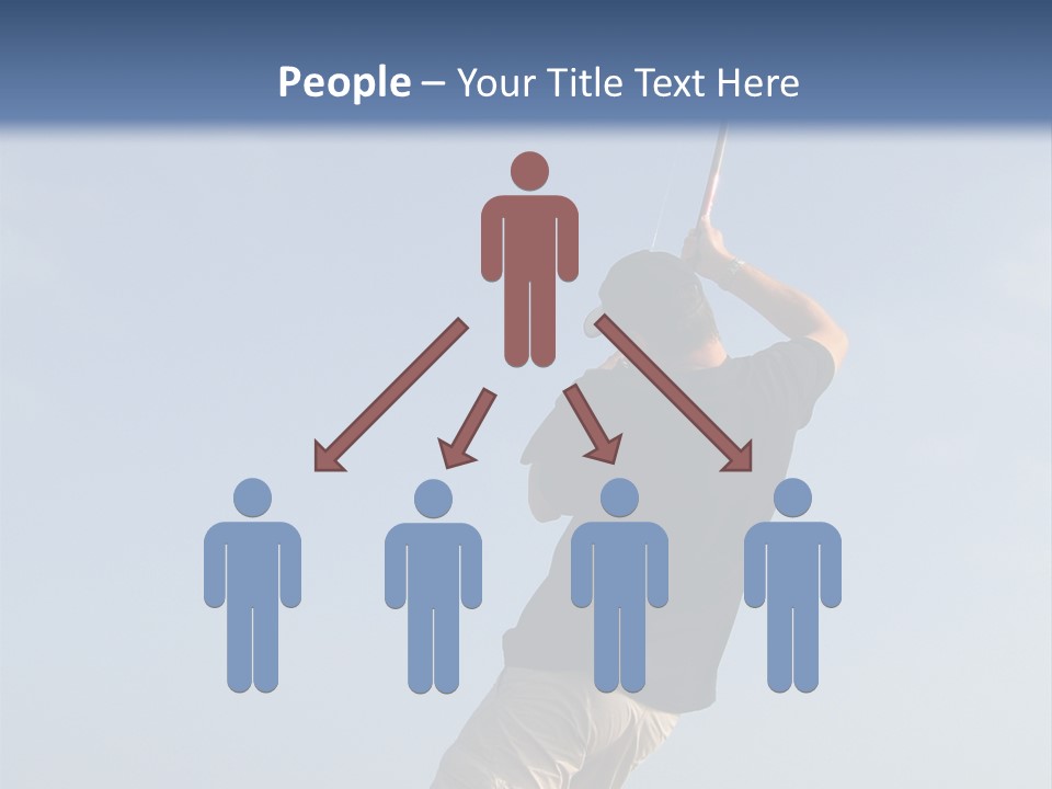 A Man On The Beach Holding A Fishing Rod PowerPoint Template