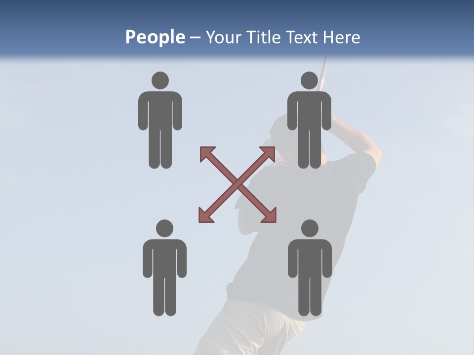 A Man On The Beach Holding A Fishing Rod PowerPoint Template