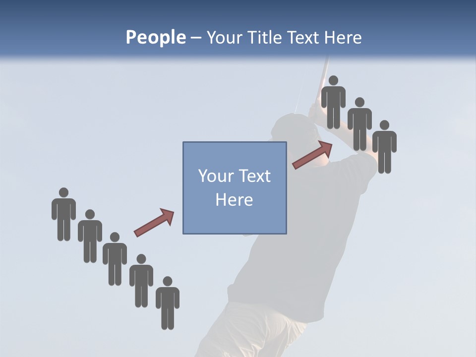 A Man On The Beach Holding A Fishing Rod PowerPoint Template