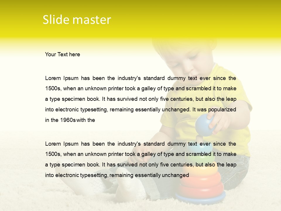 Child Only Playful PowerPoint Template