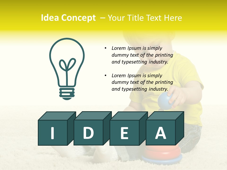 Child Only Playful PowerPoint Template