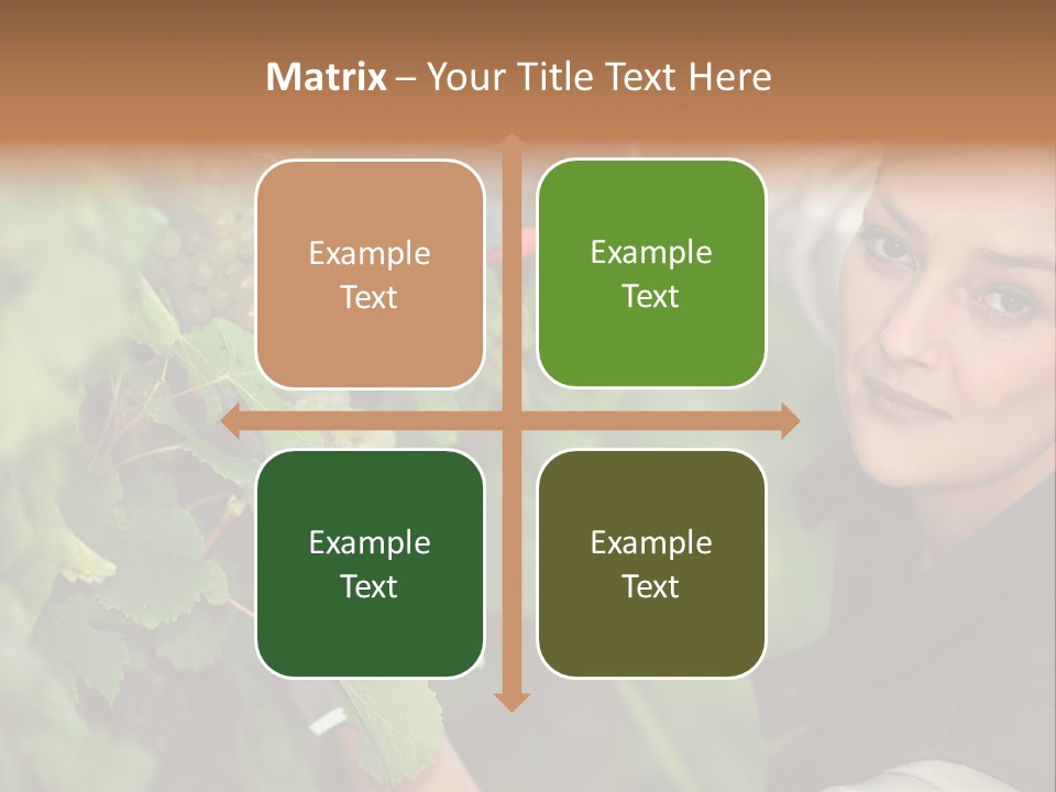 Cluster Crop Woman PowerPoint Template