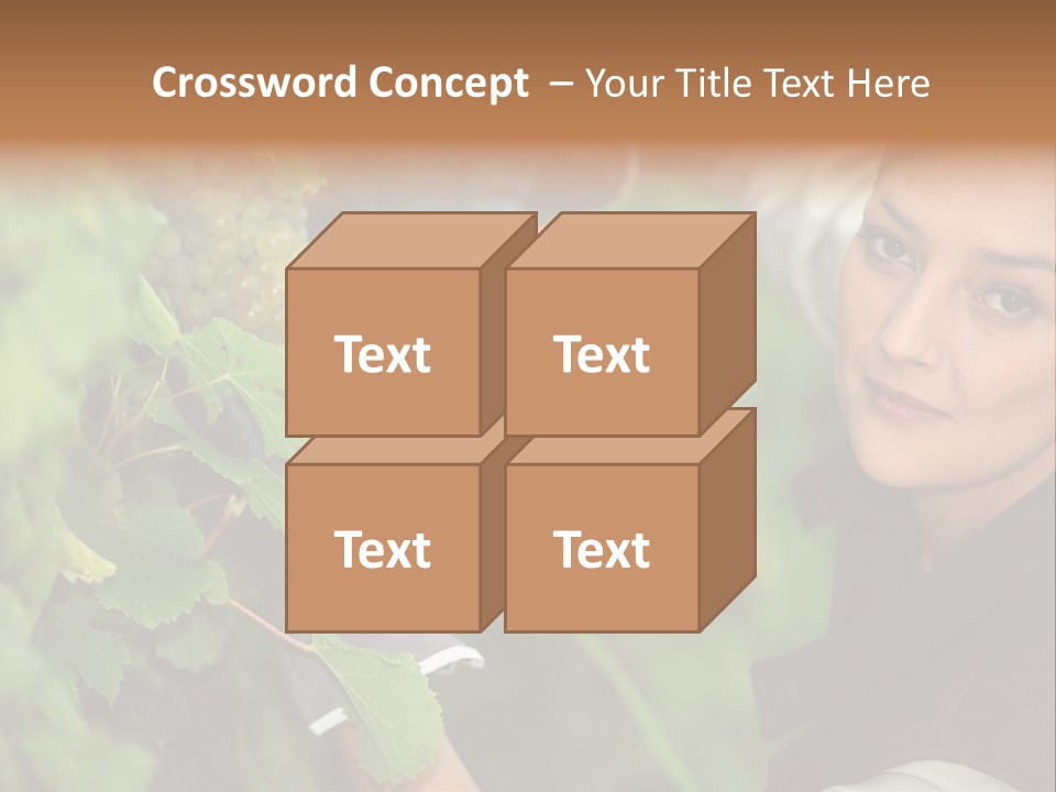 Cluster Crop Woman PowerPoint Template