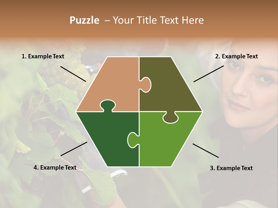 Cluster Crop Woman PowerPoint Template