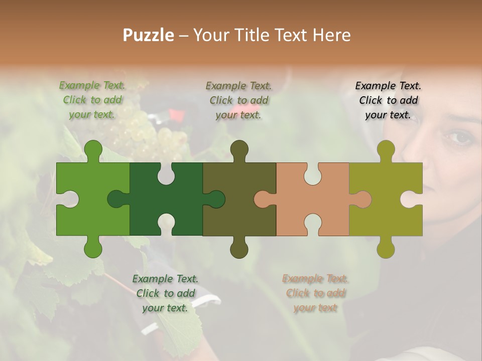 Cluster Crop Woman PowerPoint Template