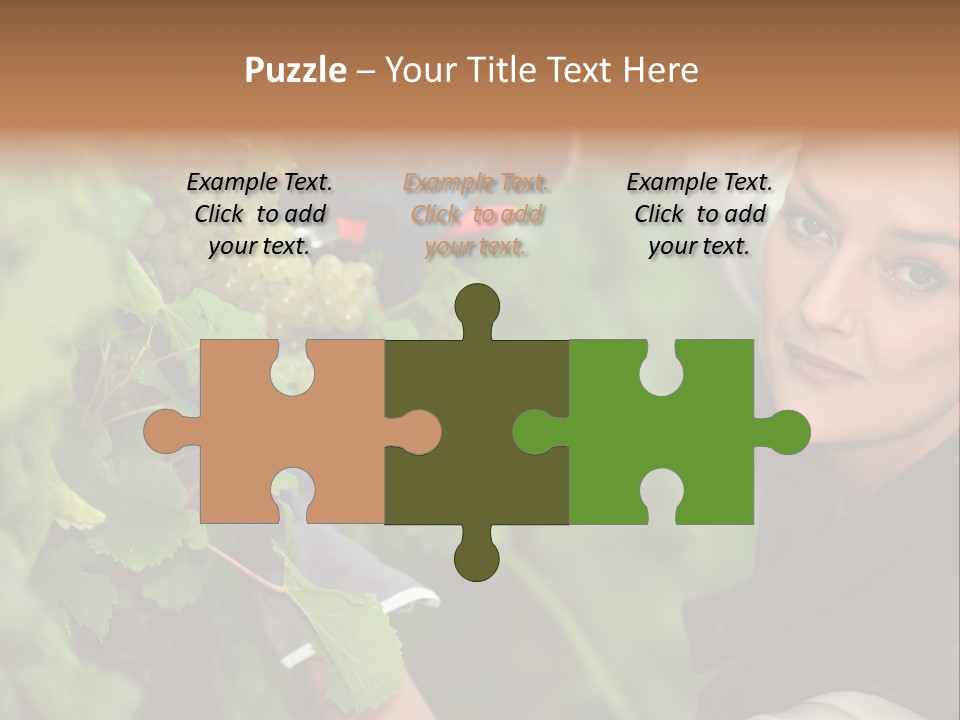 Cluster Crop Woman PowerPoint Template