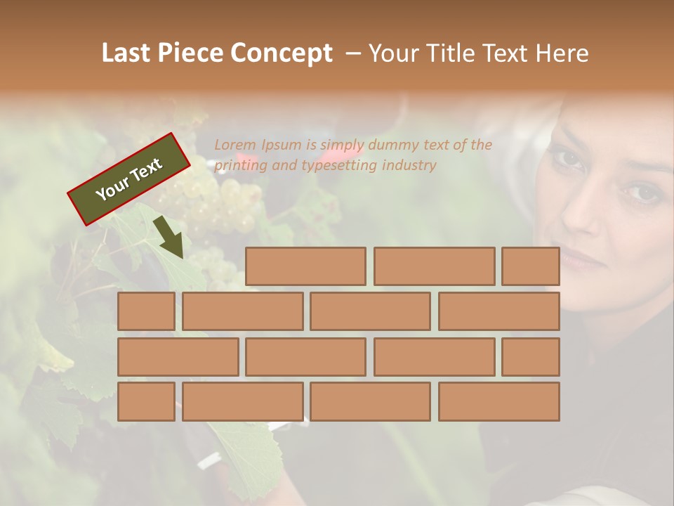 Cluster Crop Woman PowerPoint Template