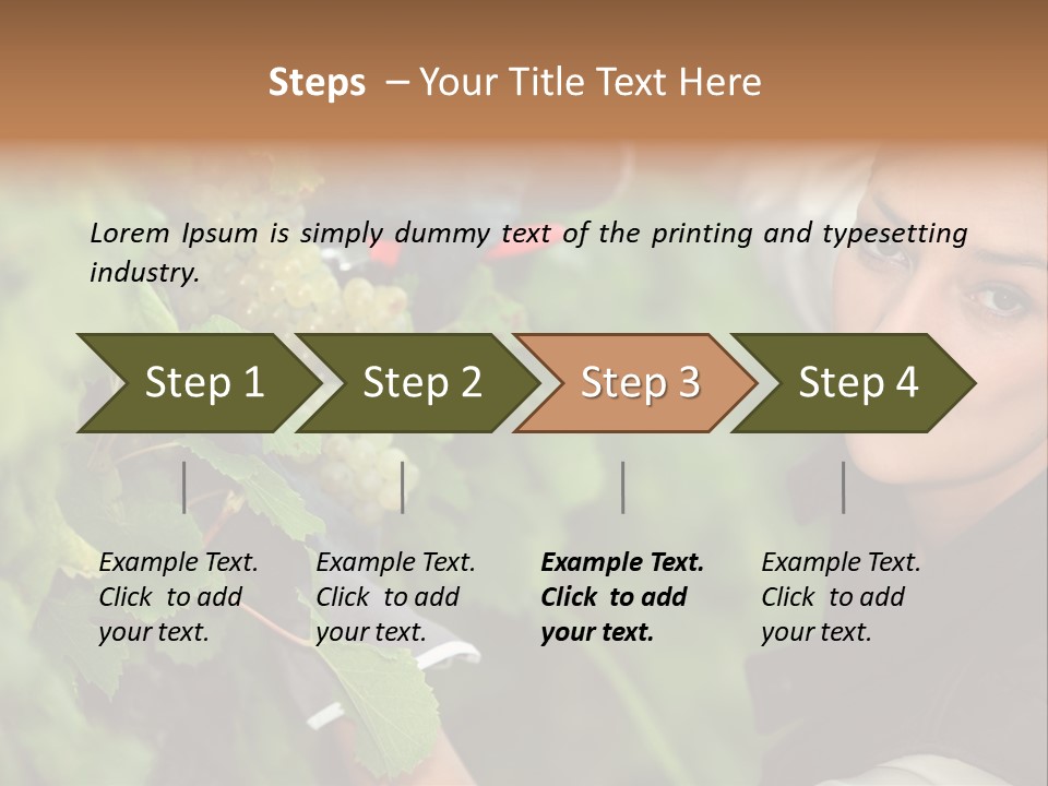 Cluster Crop Woman PowerPoint Template