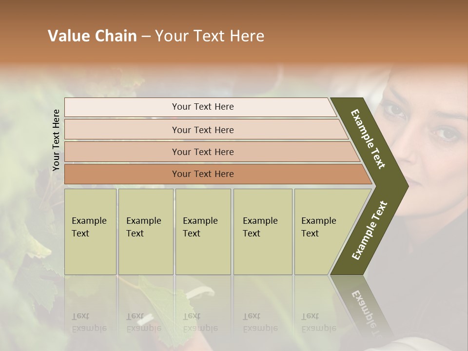 Cluster Crop Woman PowerPoint Template