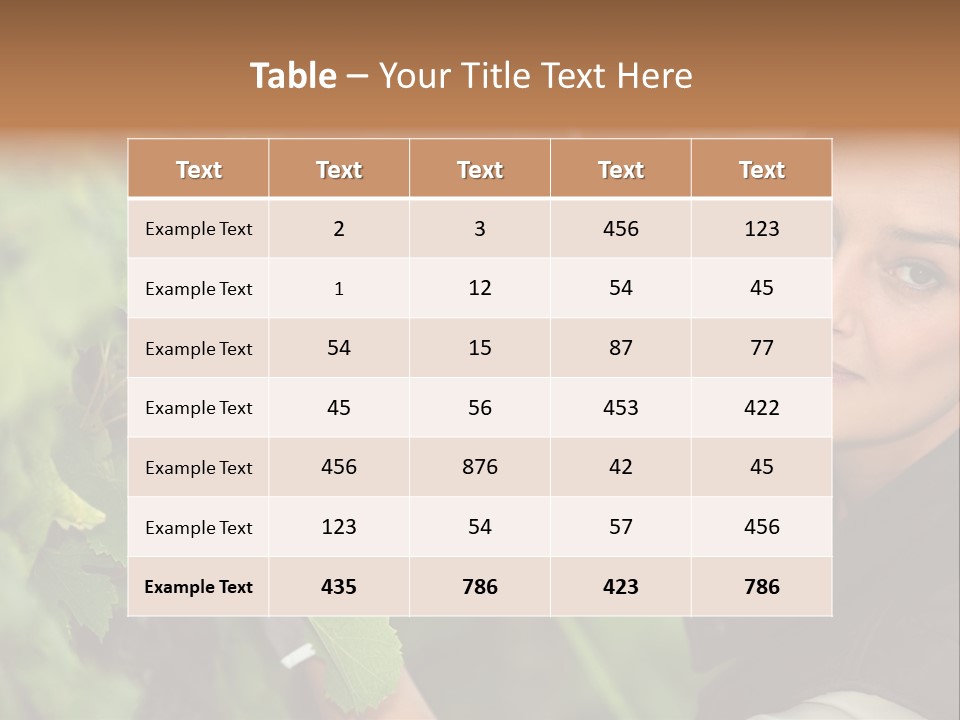 Cluster Crop Woman PowerPoint Template