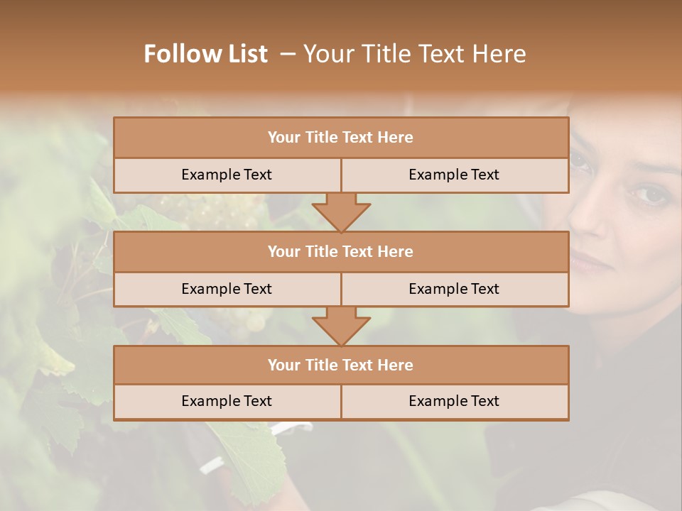 Cluster Crop Woman PowerPoint Template