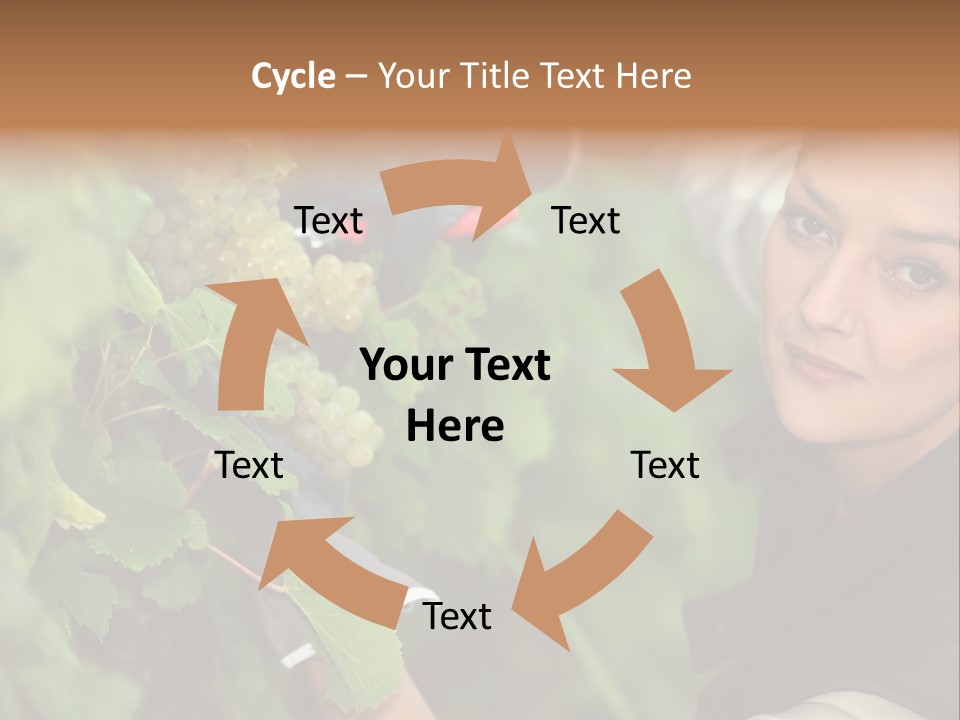 Cluster Crop Woman PowerPoint Template