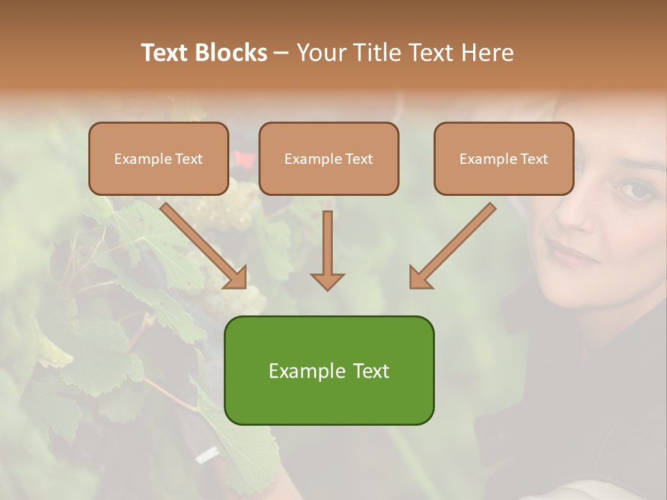 Cluster Crop Woman PowerPoint Template