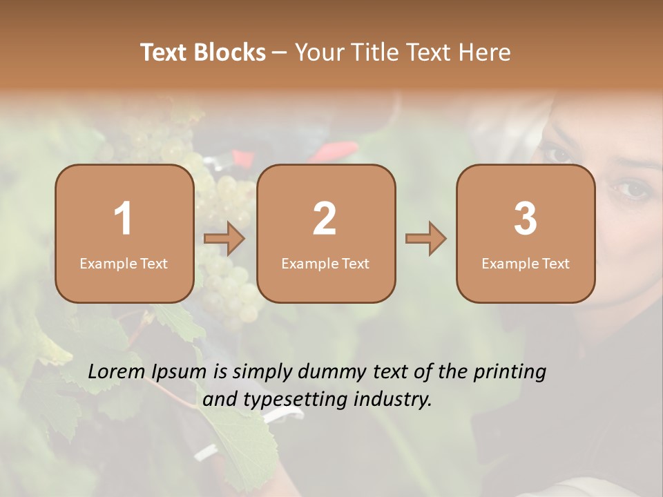 Cluster Crop Woman PowerPoint Template