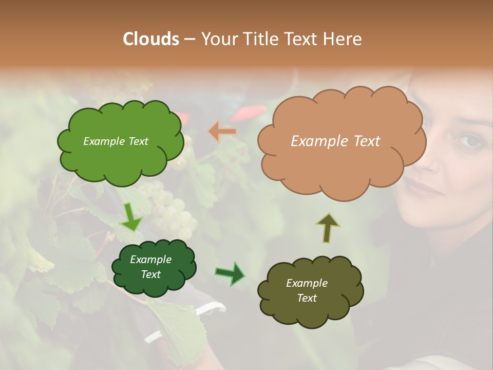 Cluster Crop Woman PowerPoint Template