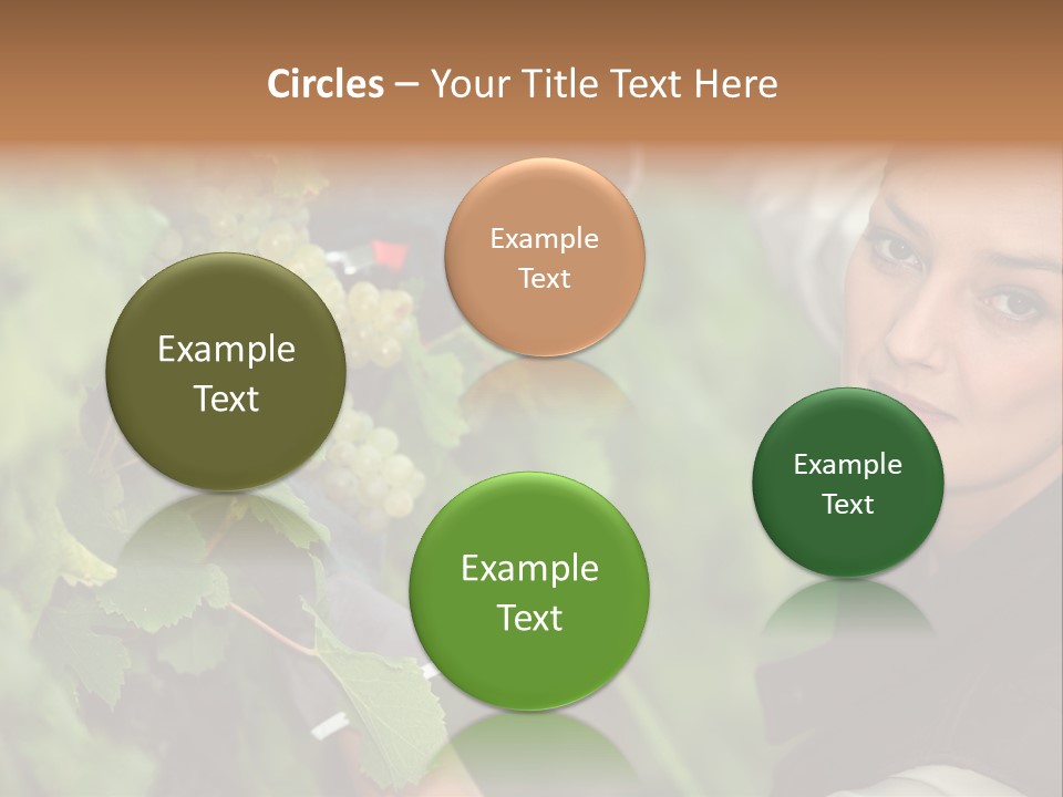 Cluster Crop Woman PowerPoint Template