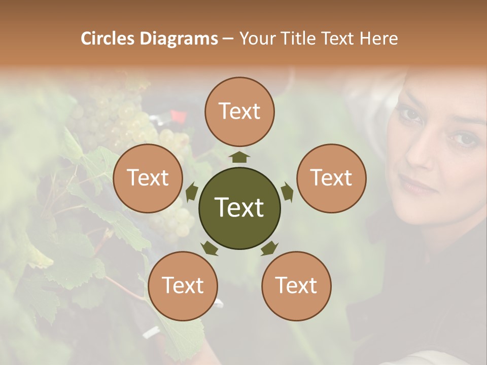 Cluster Crop Woman PowerPoint Template