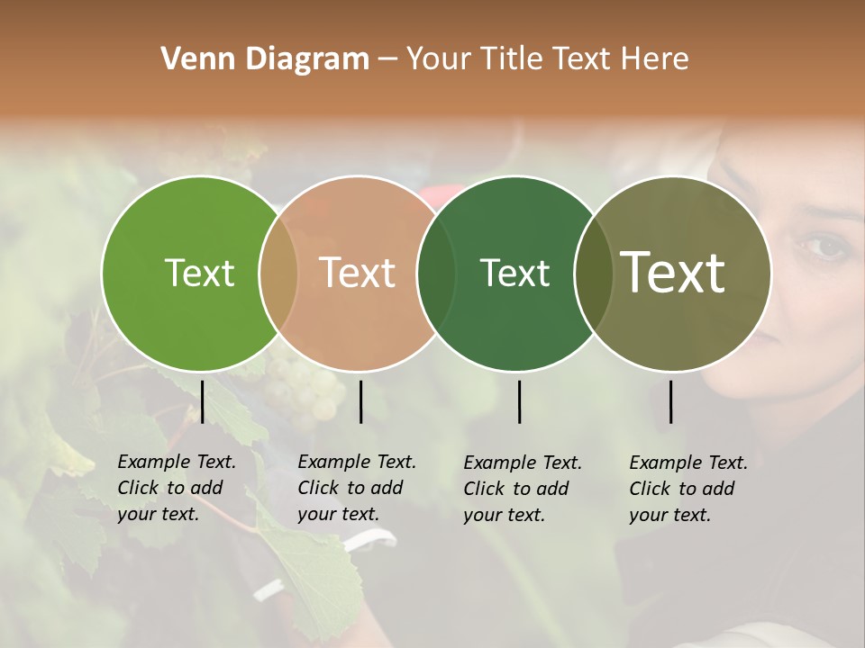 Cluster Crop Woman PowerPoint Template