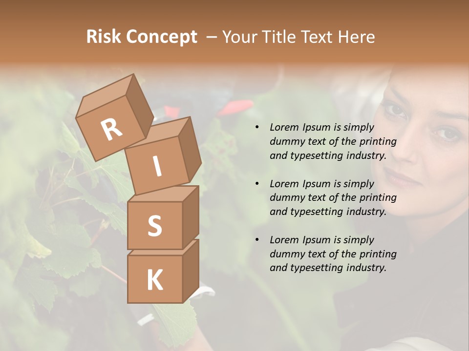 Cluster Crop Woman PowerPoint Template