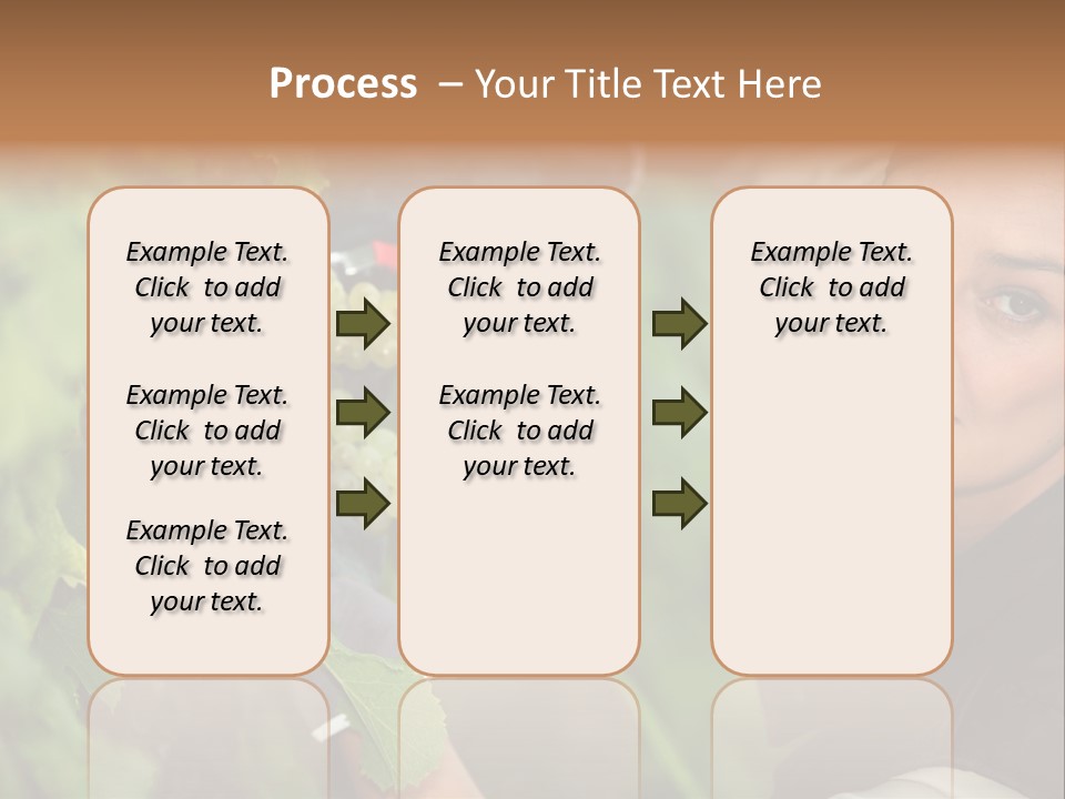 Cluster Crop Woman PowerPoint Template