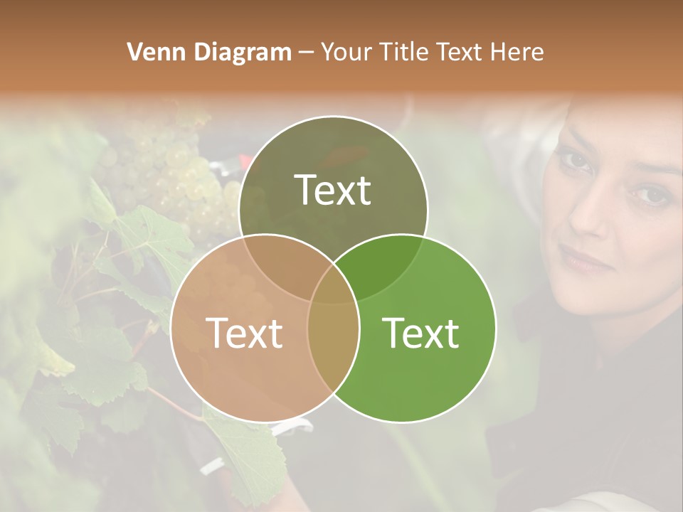 Cluster Crop Woman PowerPoint Template