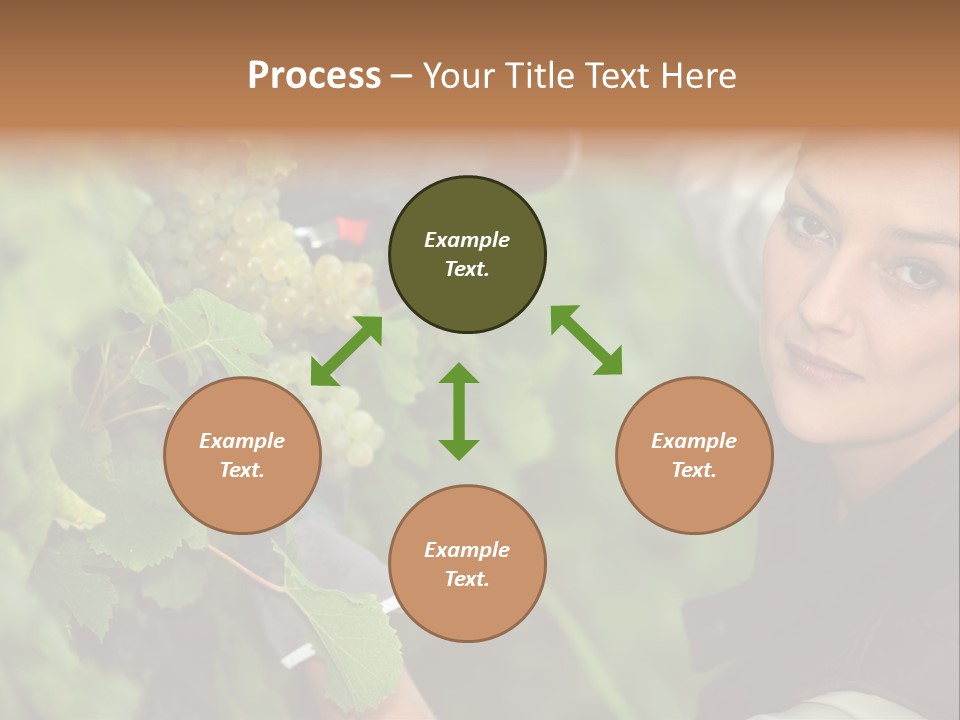 Cluster Crop Woman PowerPoint Template
