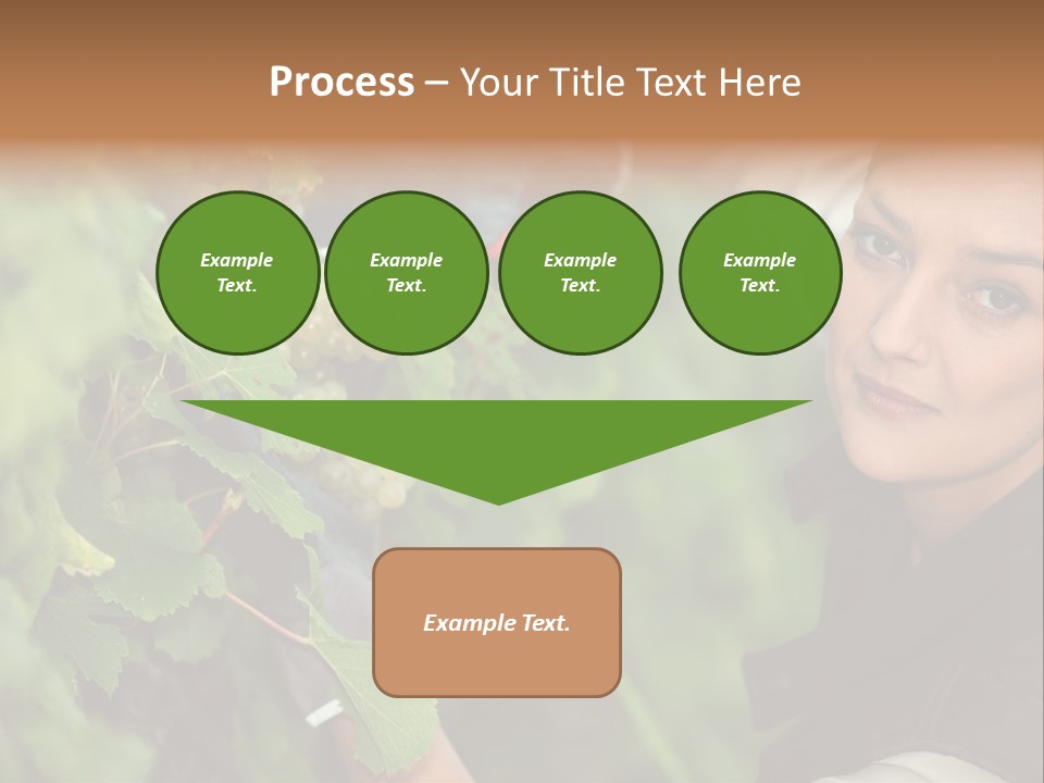 Cluster Crop Woman PowerPoint Template