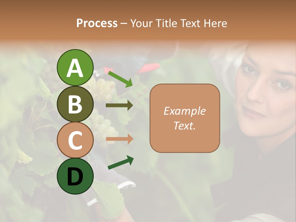 Cluster Crop Woman PowerPoint Template