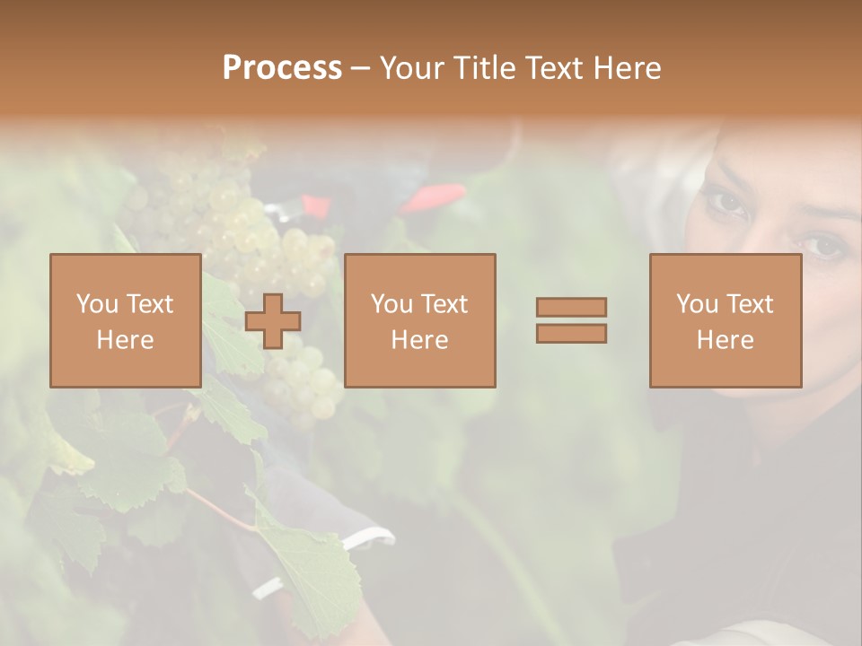 Cluster Crop Woman PowerPoint Template