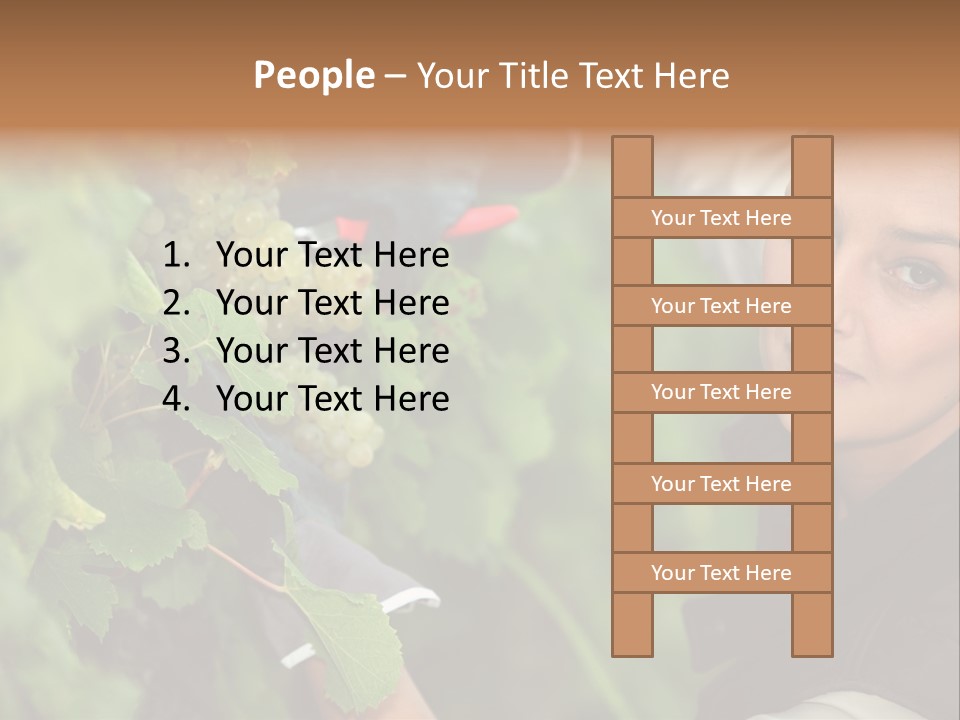 Cluster Crop Woman PowerPoint Template