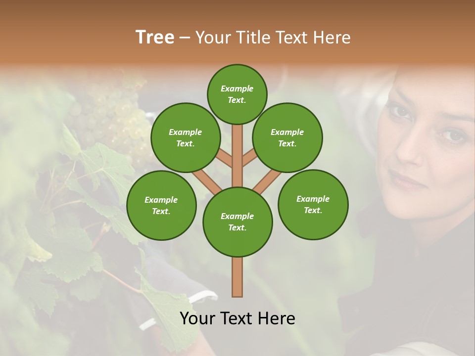 Cluster Crop Woman PowerPoint Template